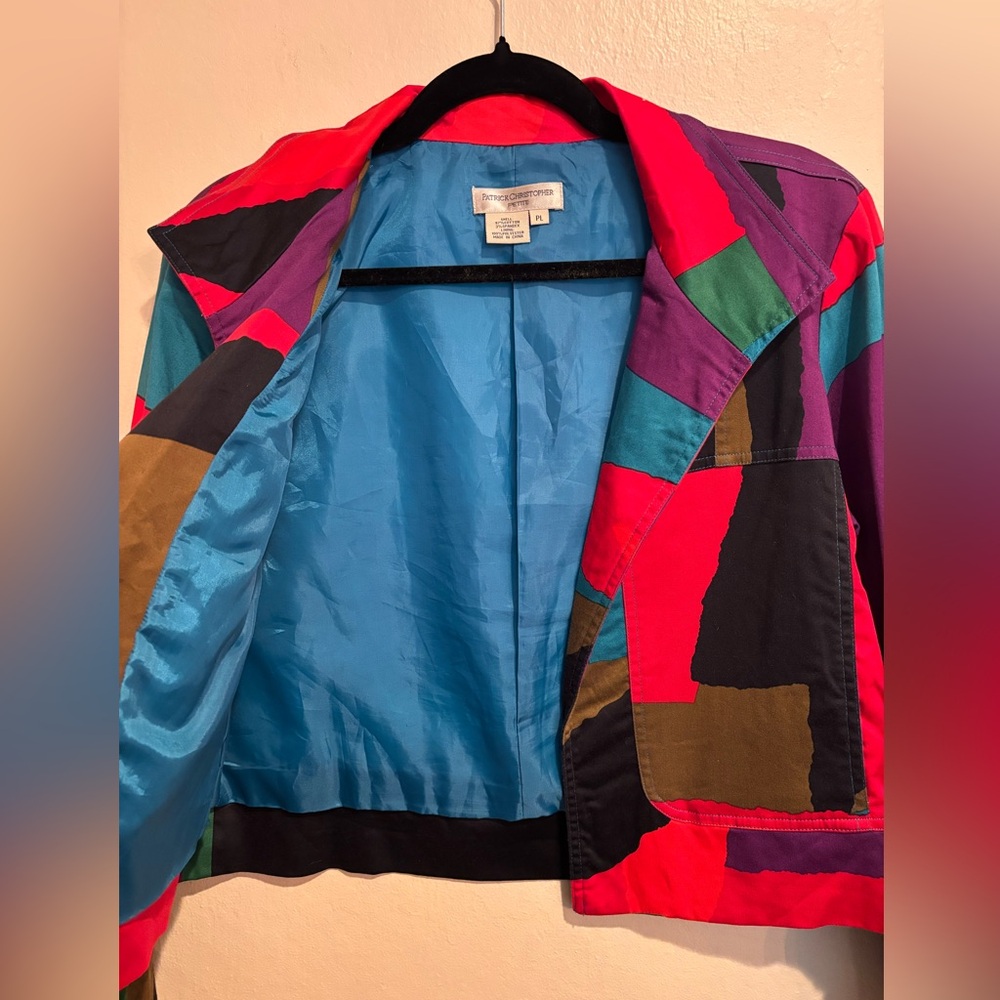 Patrick Christopher Summer Colorblock Blazer, siz… - image 6